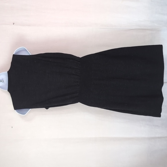 Theory Dark Grey Wool Sleeveless Dress Cinched Waist Size Medium - Picture 5 of 5